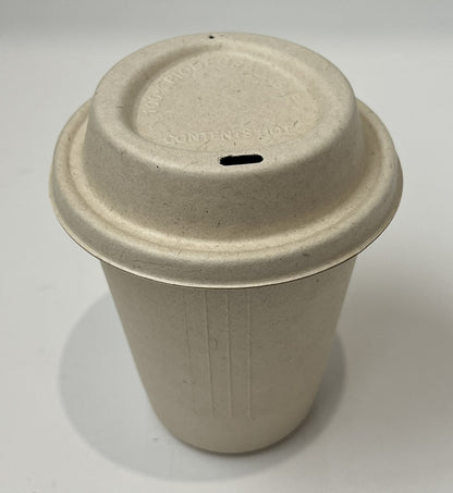 12oz Plant Fiber Cup Lid l 1000 per Carton