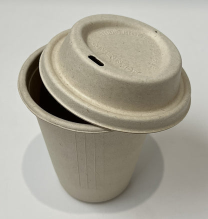 12oz Plant Fiber Cup Lid l 1000 per Carton