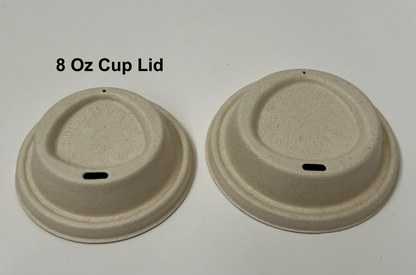 8oz Plant Fiber Cup Lid l 1000 per Carton