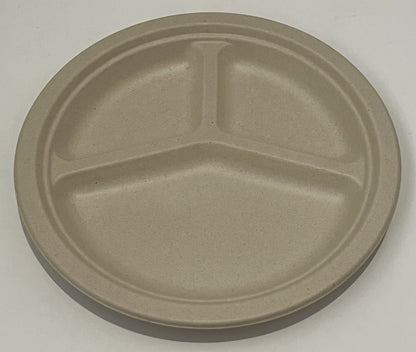 10 Inch 3-Compartment Plate l 50 per Pack