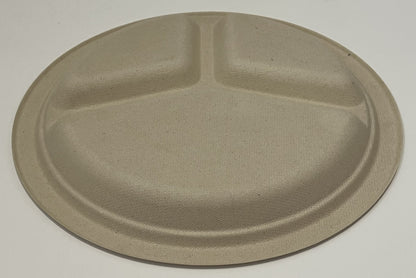 10 Inch 3-Compartment Plate l 50 per Pack
